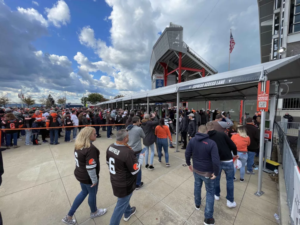 Cleveland Browns Fans at Stadium