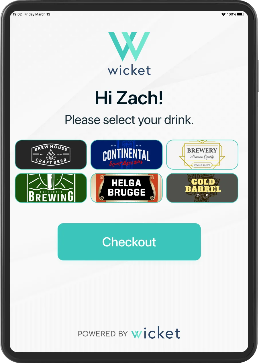Facial Payments Select Screen
