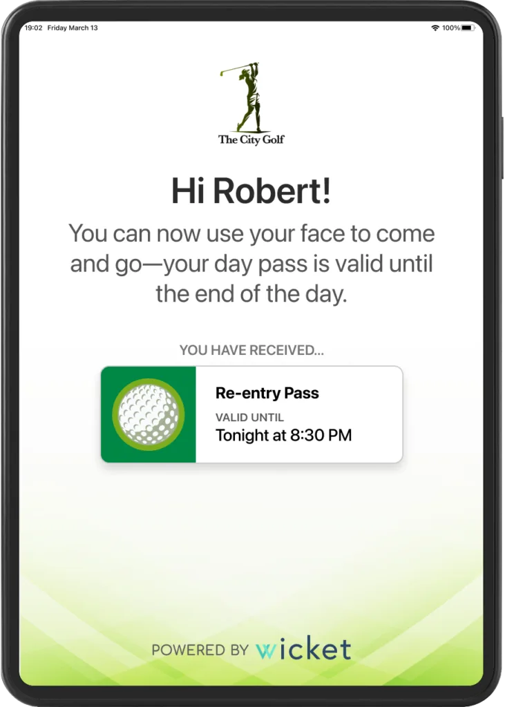Re-entry Redeem Screen