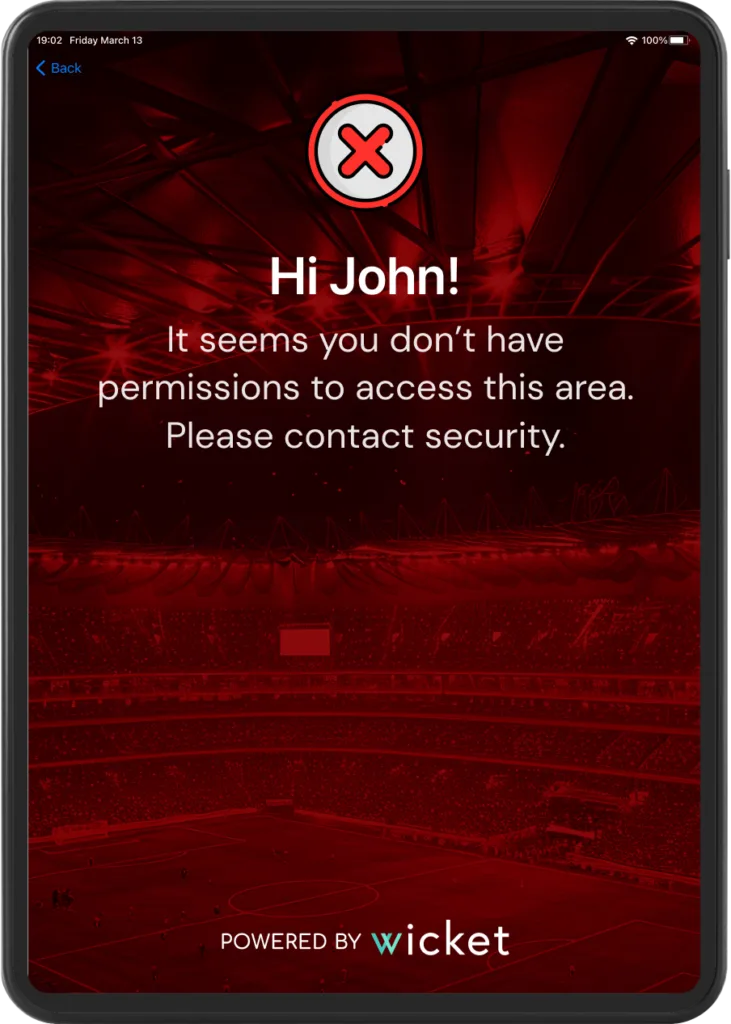 Credentialing Denied Screen