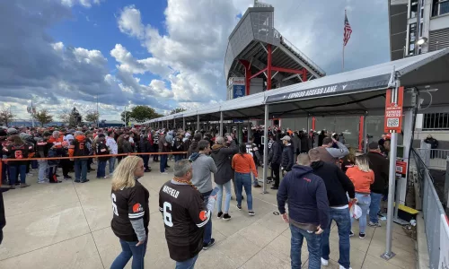 Cleveland Browns Fans at Stadium