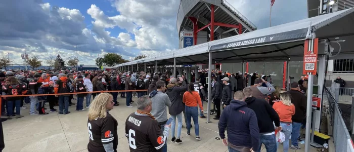 Cleveland Browns Fans at Stadium