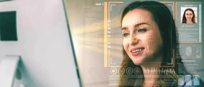 Facial recognition technology scan and detect people face for identification